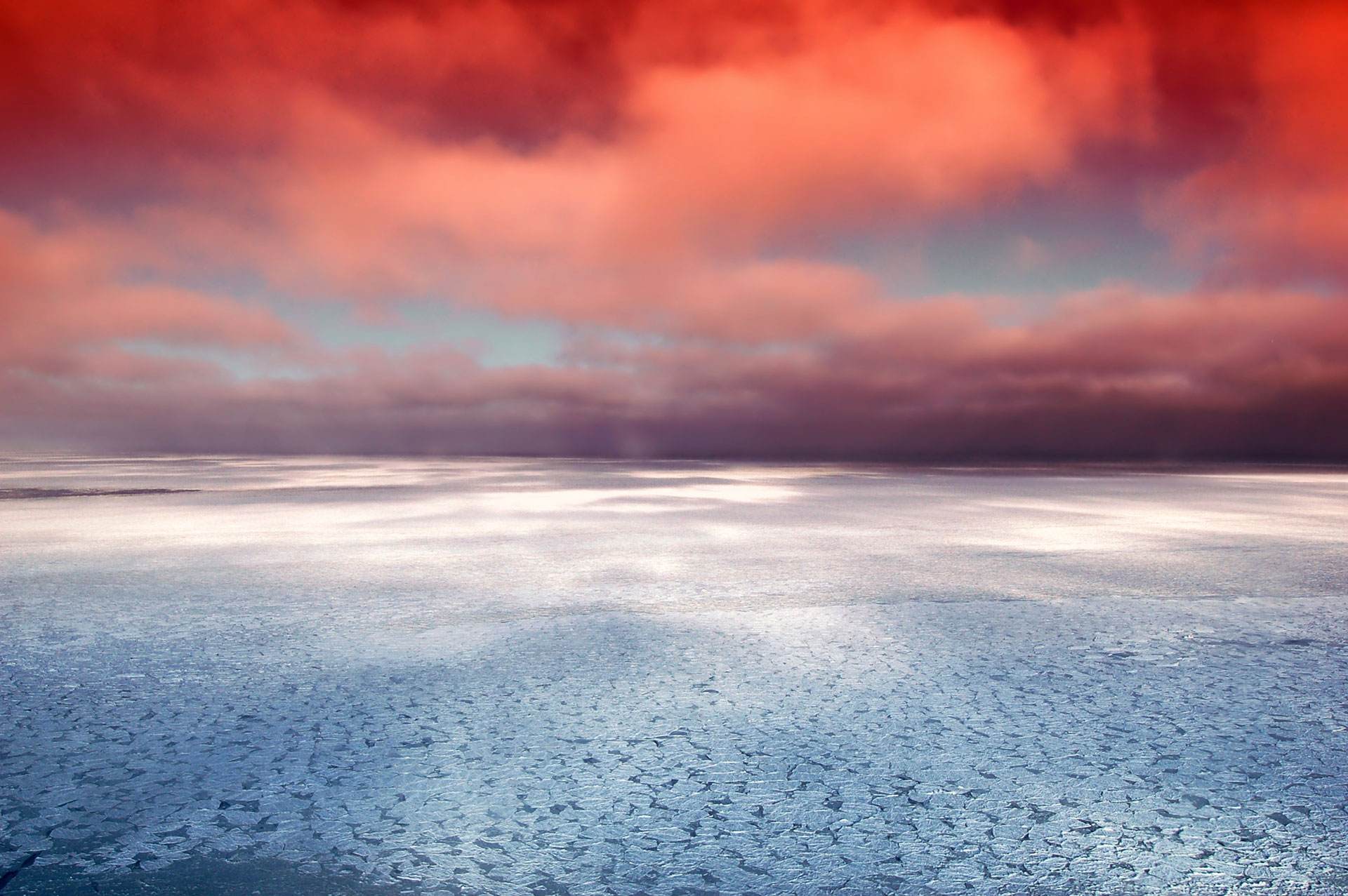 Preview for Serene-sunset-frozen-landscape-horizon-background-881c4