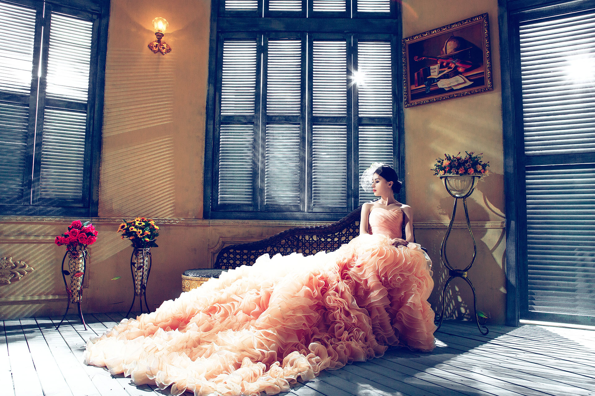 Preview for Vintage-blush-ballgown-setting-apparel-background-c8f68