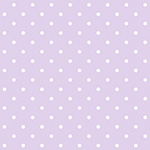 Lavender background with white polka dots