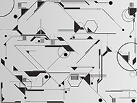 Geometric pattern with shapes and lines