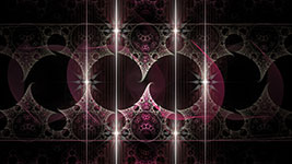 Fractal art with pink and black patterns