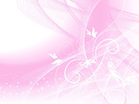 Pink floral design with white butterflies